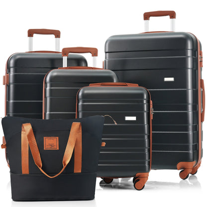 5-Piece Luggage Set with Expandable Travel Bag - Includes 16", 20",