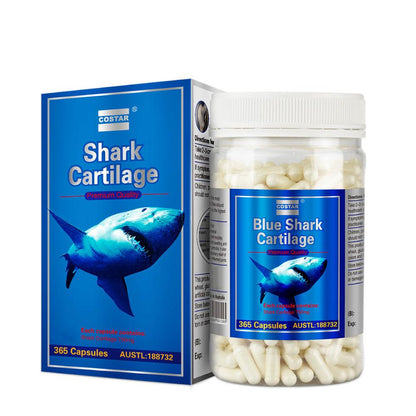 365x 750mg Blue Shark Cartilage Caps Costar Joint Anti Inflammatory