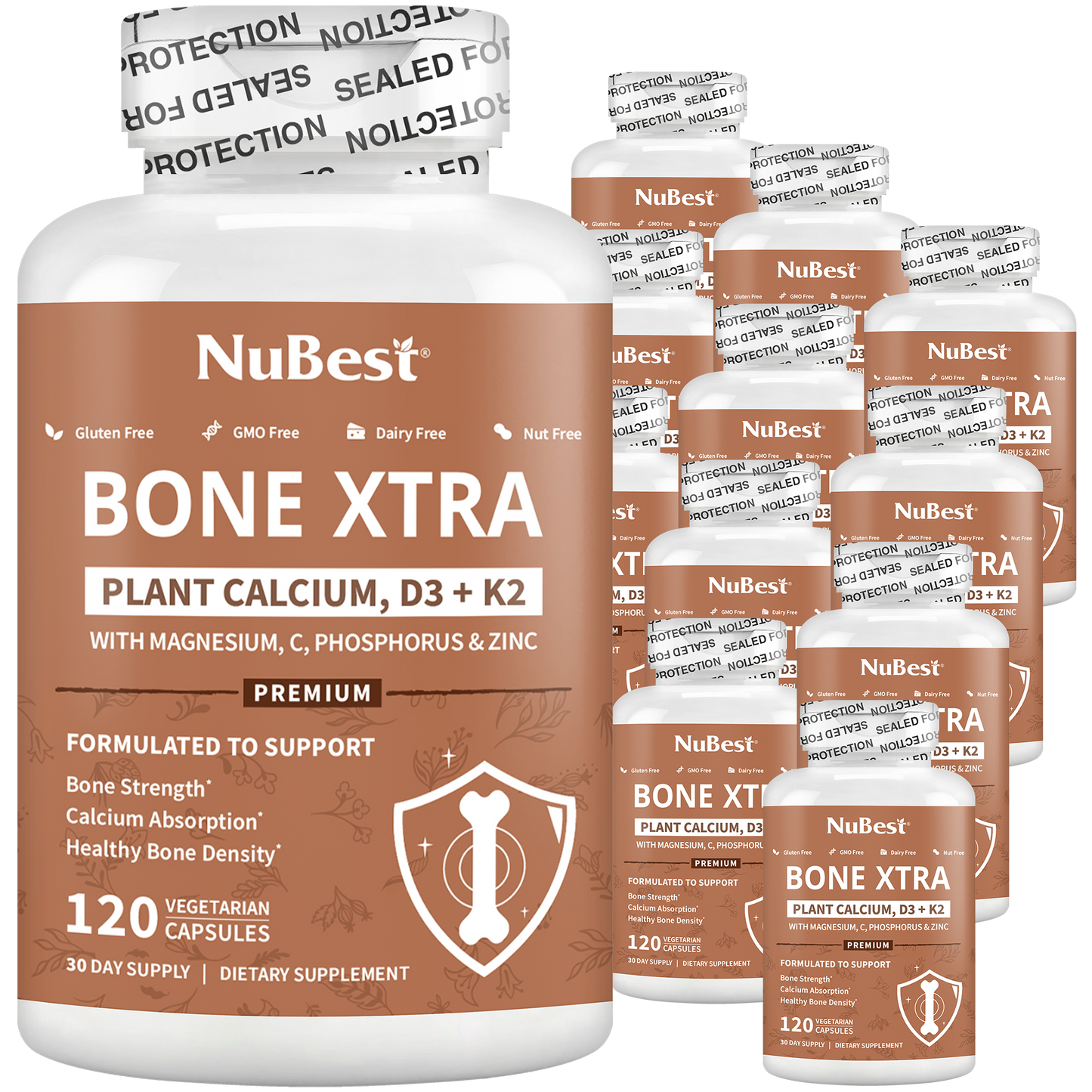 Bone Xtra, Plant-Based Formula for Teens & Adults, 120 Vegan Capsules