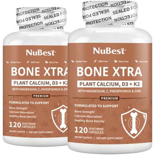 Bone Xtra, Plant-Based Formula for Teens & Adults, 120 Vegan Capsules