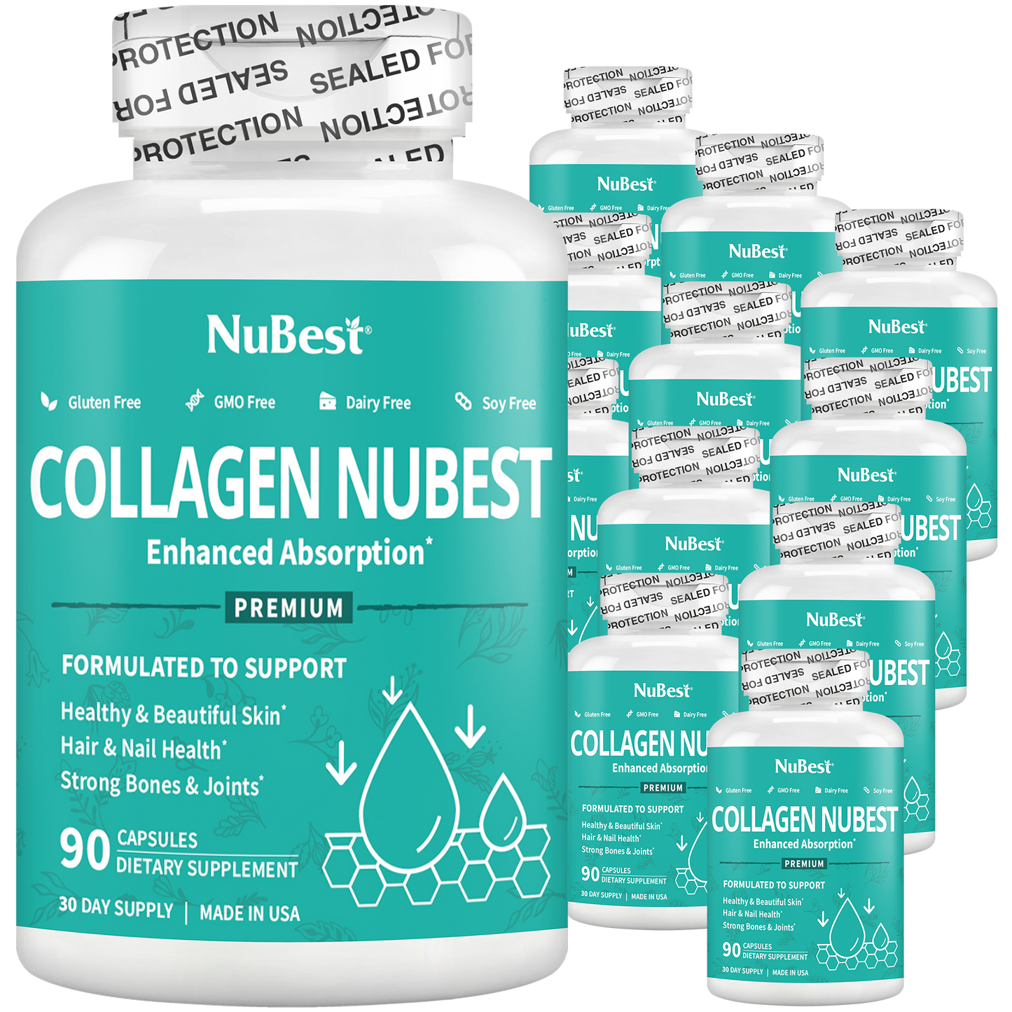 Collagen NuBest, Healthy Skin, Hair & Nails, 90 Capsules