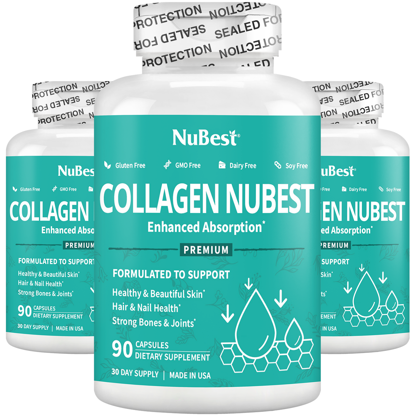 Collagen NuBest, Healthy Skin, Hair & Nails, 90 Capsules