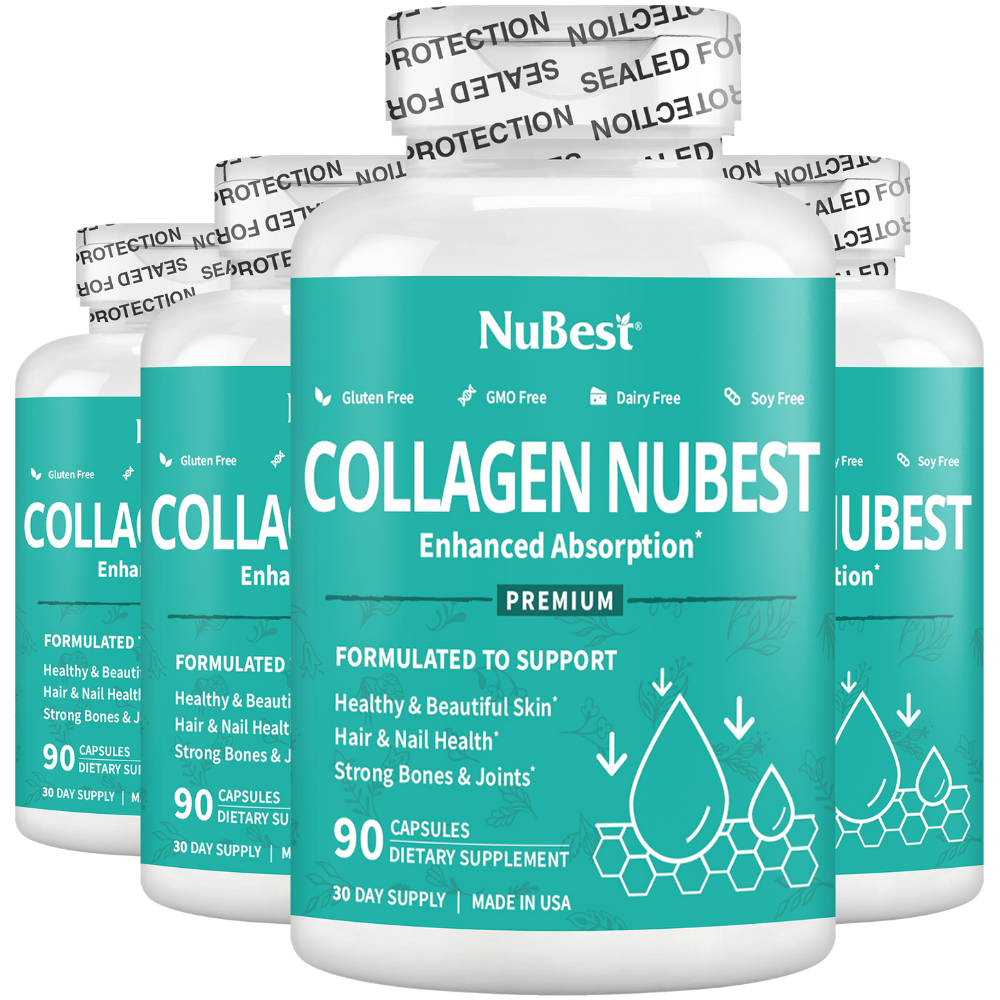 Collagen NuBest, Healthy Skin, Hair & Nails, 90 Capsules