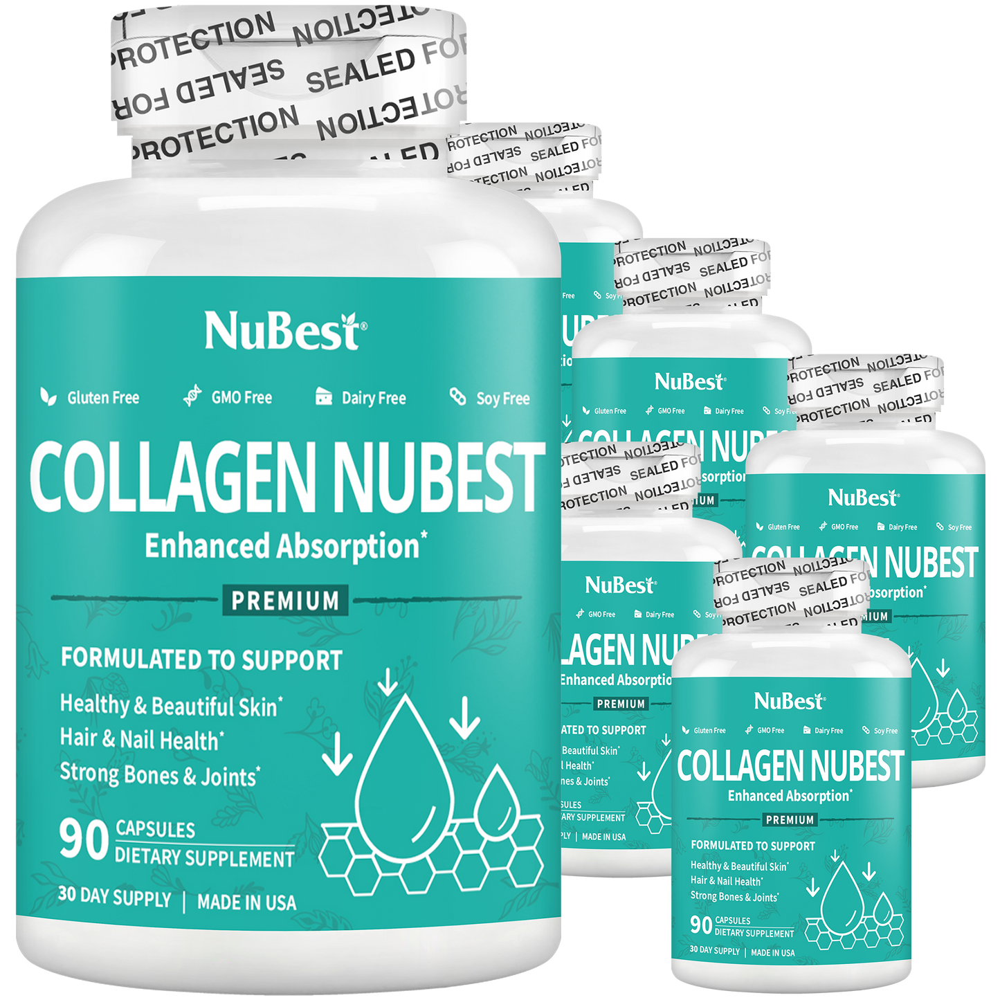 Collagen NuBest, Healthy Skin, Hair & Nails, 90 Capsules