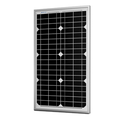 ACOPower 30W Mono Solar Panel for 12 Volt Battery Charging