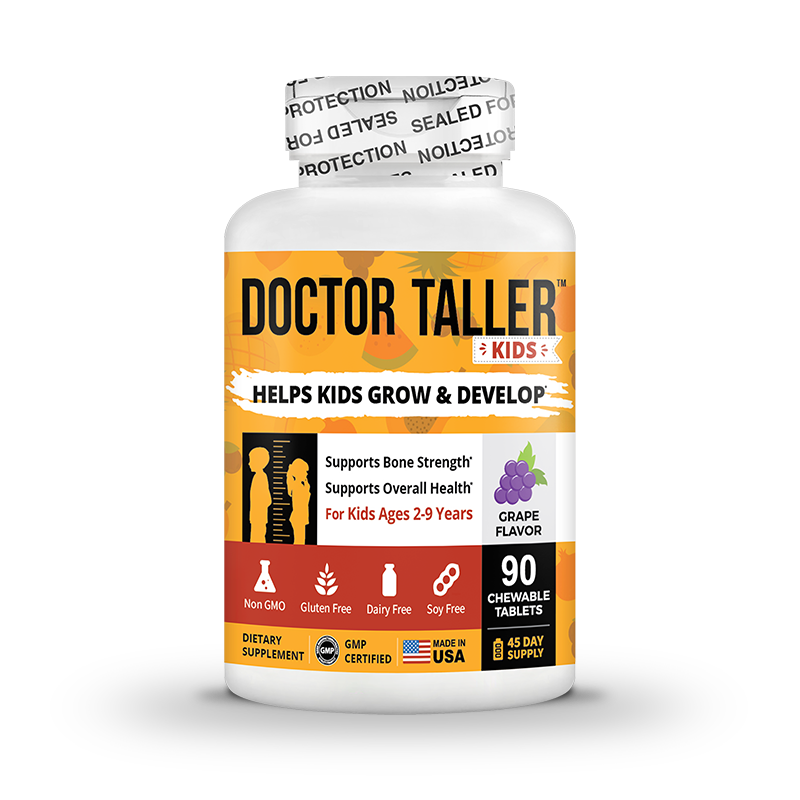 Doctor Taller Kids, Grape Multivitamins, Ages 2-9, 90 Vegan Chewables