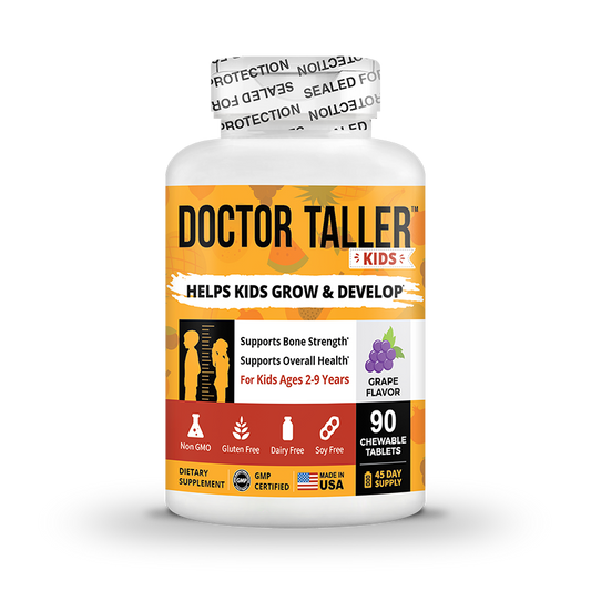 Doctor Taller Kids, Grape Multivitamins, Ages 2-9, 90 Vegan Chewables