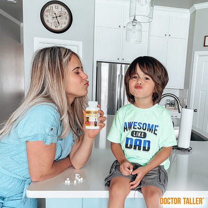 Doctor Taller Kids, Grape Multivitamins, Ages 2-9, 90 Vegan Chewables