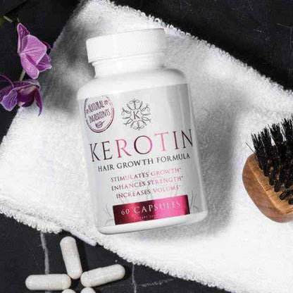 Kerotin Hair Growth Vitamin Supplements - Biotin and Keratin Capsules