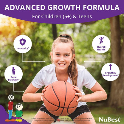 NuBest Tall, Powerful Growth for Kids & Teens (5+), Non-Milk Drinkers,