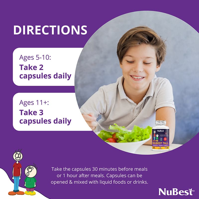 NuBest Tall, Powerful Growth for Kids & Teens (5+), Non-Milk Drinkers,