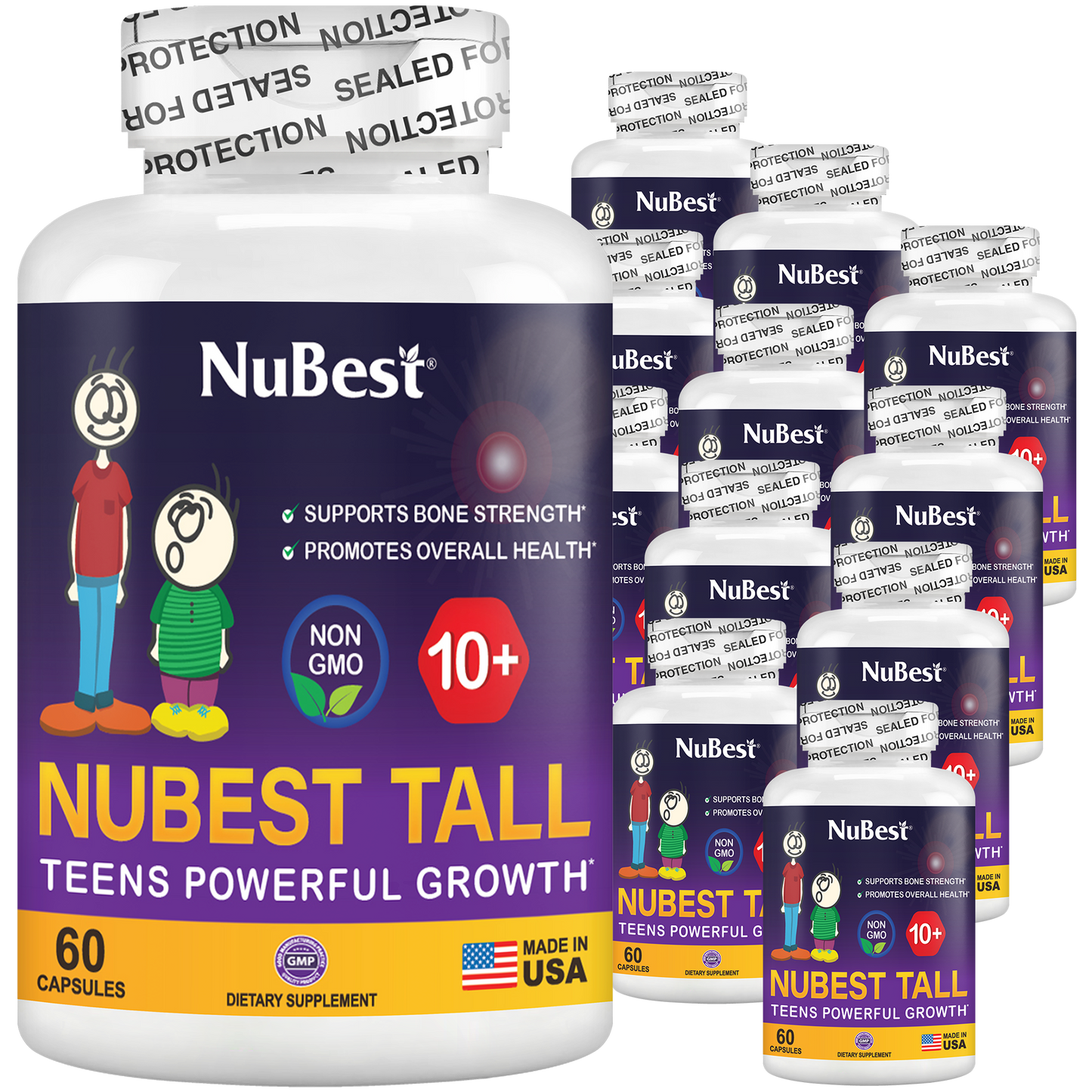 NuBest Tall 10+, Powerful Growth for Kids & Teens (10+), Milk