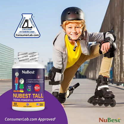 NuBest Tall 10+, Powerful Growth for Kids & Teens (10+), Milk