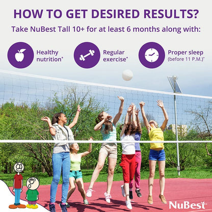 NuBest Tall 10+, Powerful Growth for Kids & Teens (10+), Milk