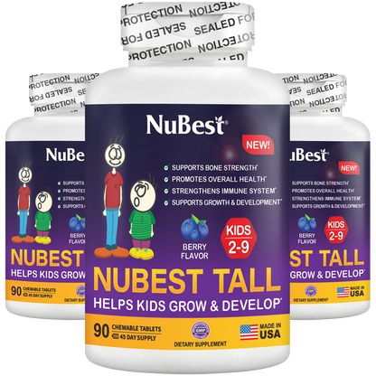 NuBest Tall Kids, Multivitamins, Berry Flavor, Ages 2-9, 90 Chewables