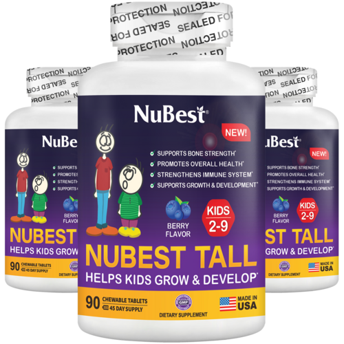 NuBest Tall Kids, Multivitamins, Berry Flavor, Ages 2-9, 90 Chewables