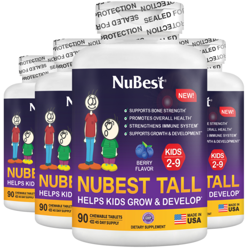 NuBest Tall Kids, Multivitamins, Berry Flavor, Ages 2-9, 90 Chewables