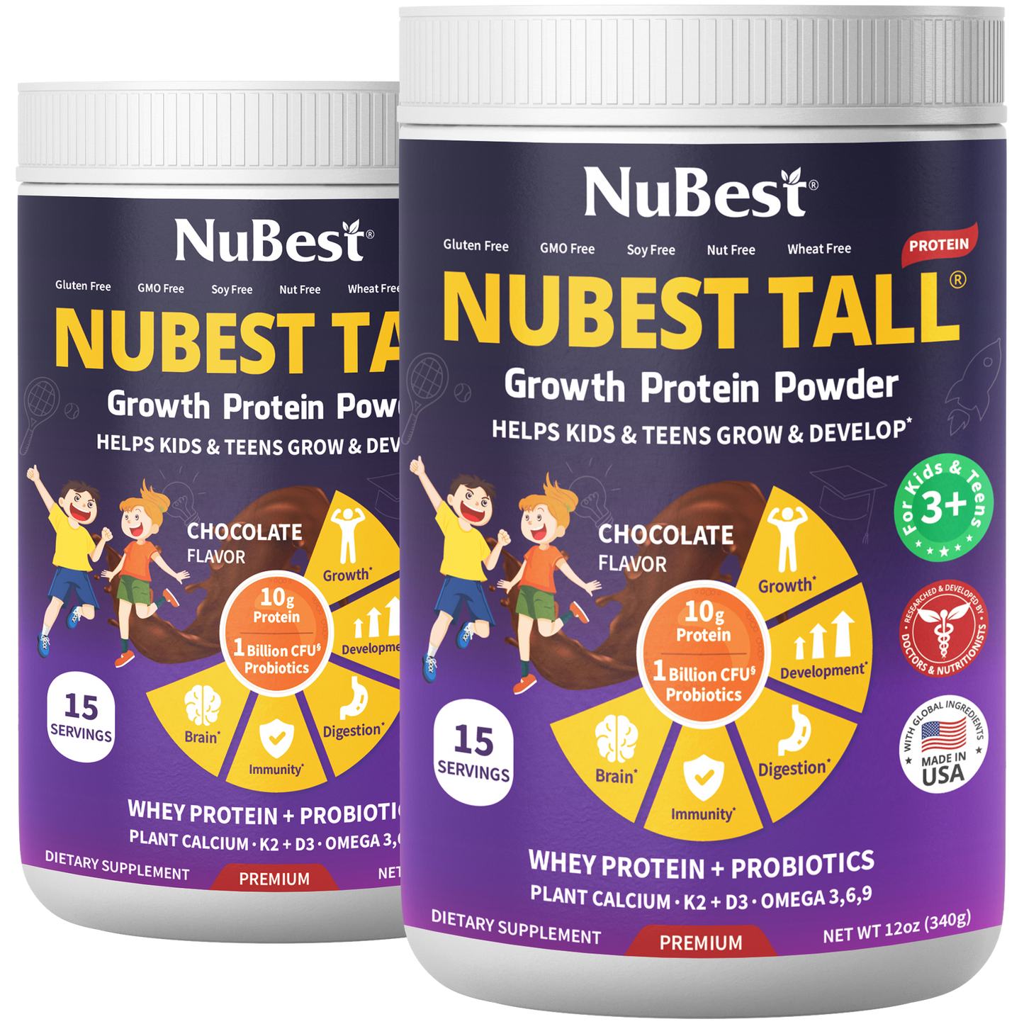 NuBest Tall Protein, Chocolate Shake, 15 servings