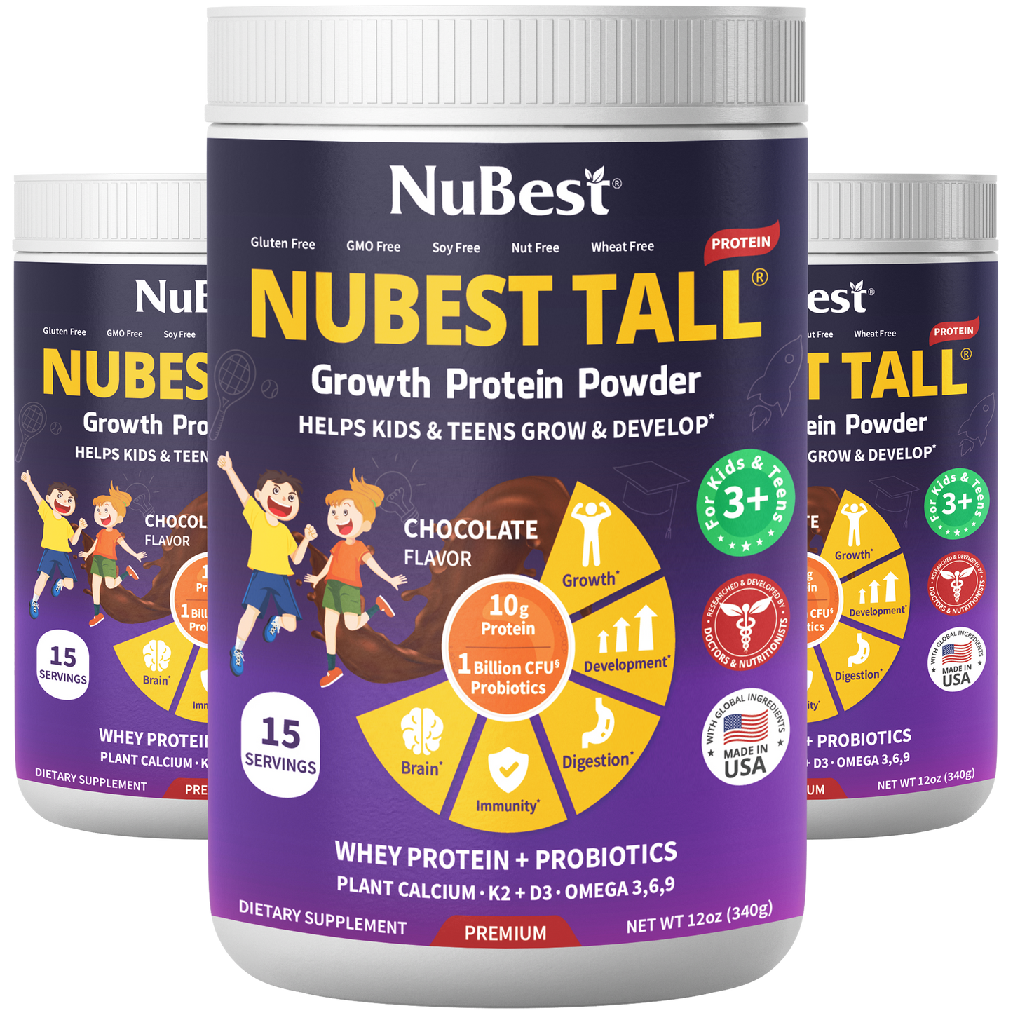 NuBest Tall Protein, Chocolate Shake, 15 servings