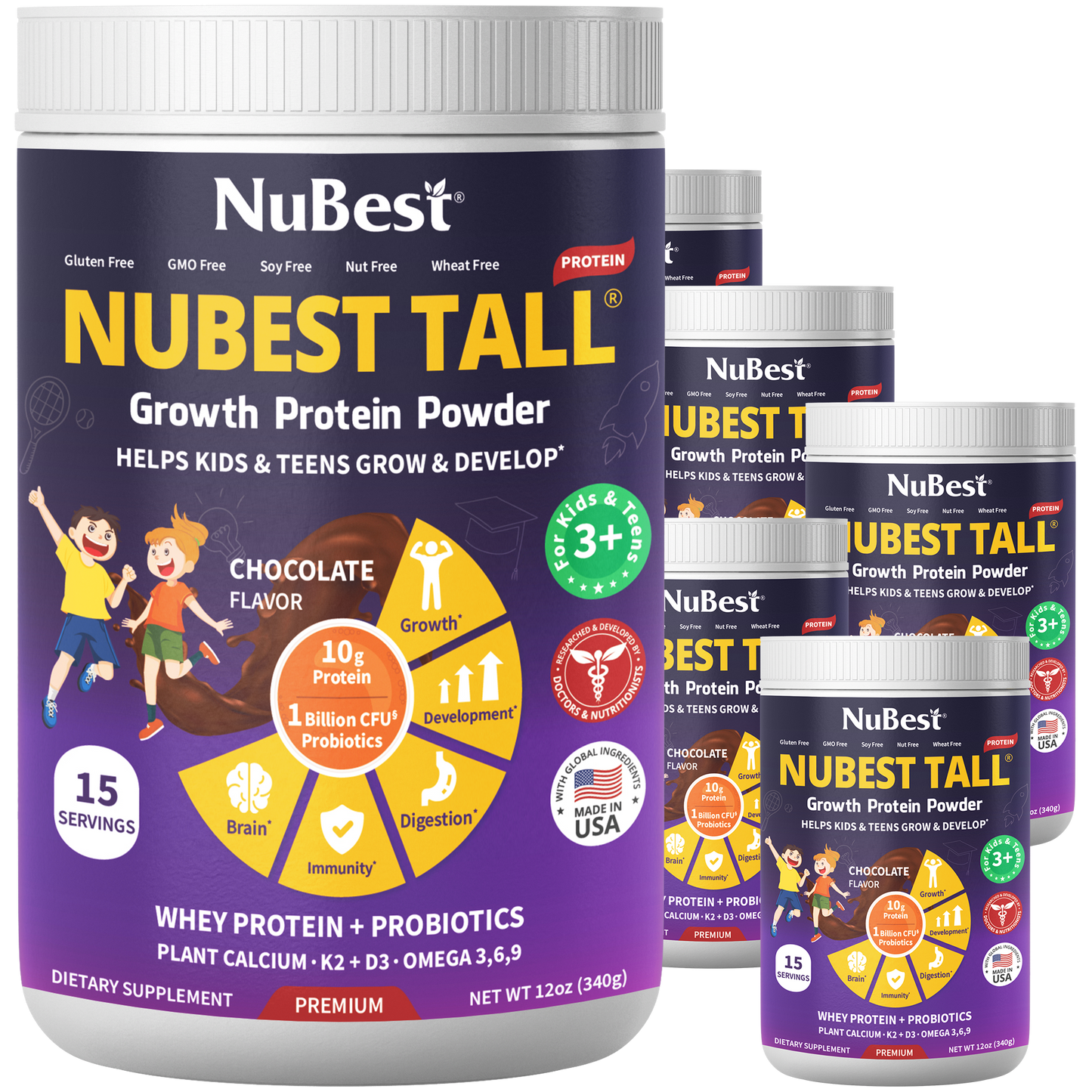 NuBest Tall Protein, Chocolate Shake, 15 servings